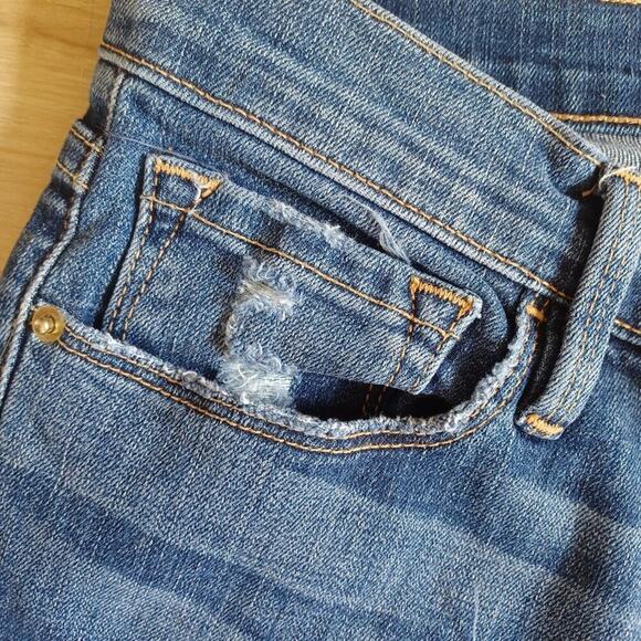 FRAME Le Skinny de Jeanne Mid-Rise Skinny Jeans Indigo Wash Size 26W - Picture 13 of 14